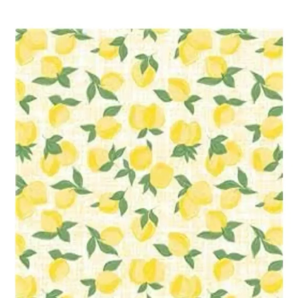 Con-Tact Brand Grip Prints Lemon Non-Adhesive Shelf & Drawer Liner New Vintage